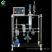 Sistema de destilación de corto recorrido para la destilación fraccionada de petróleo crudo